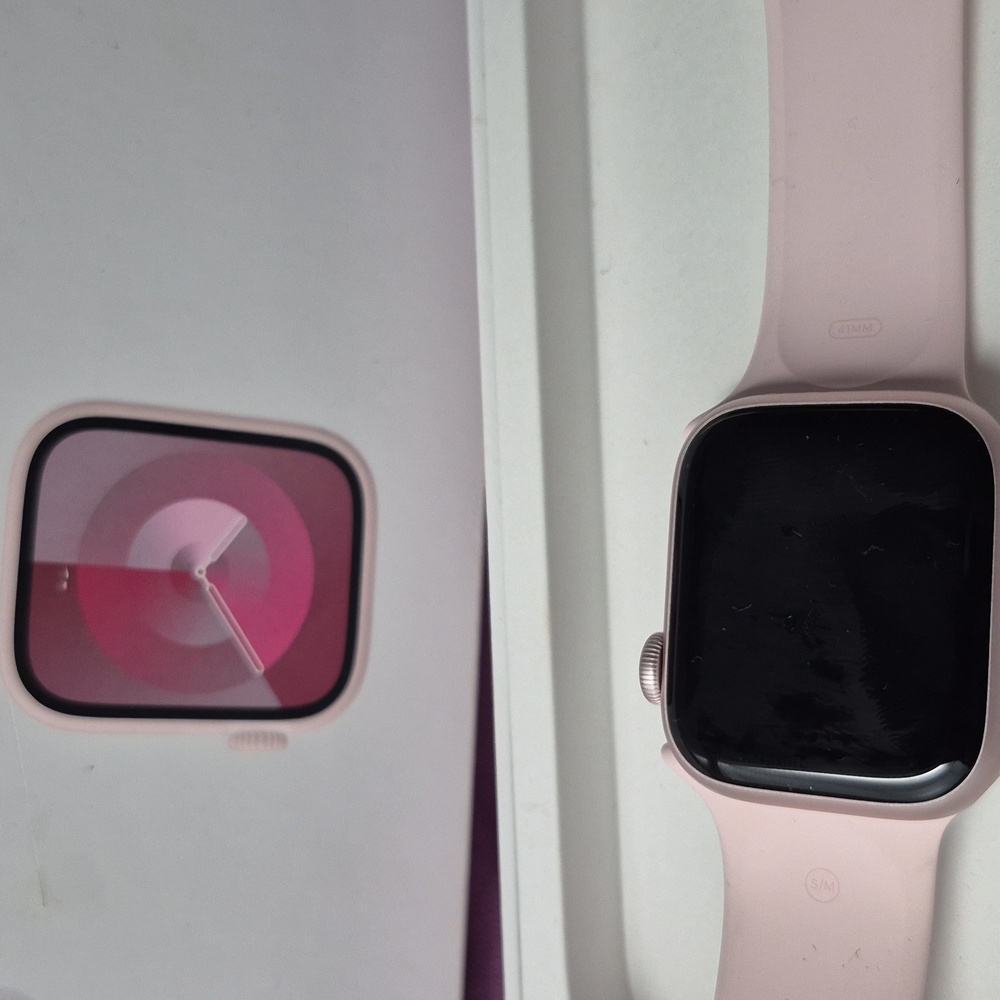 NEW--Apple Watch Series 9 Pink Aluminum Box Label